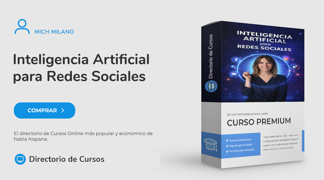 Aprender inteligencia artificial para redes sociales con Mich Milano