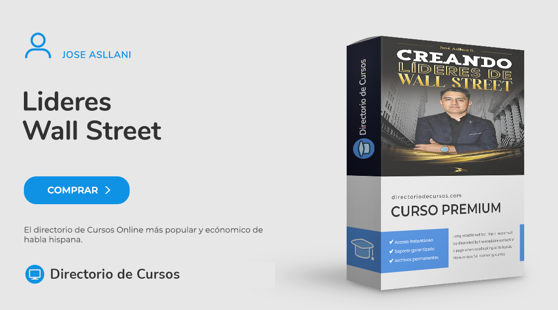 Curso trading de opciones Líderes Wall Street José Asllani