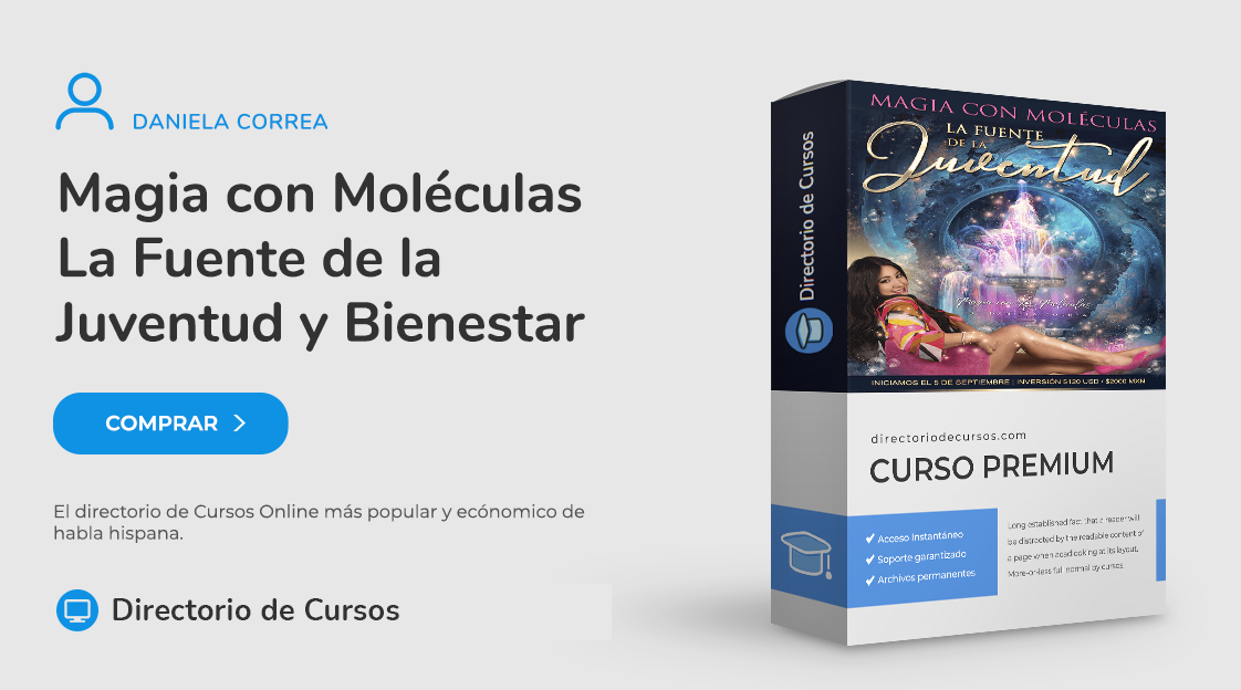 Magia con Moléculas La Fuente de la Juventud – Daniela Correa Magia con Moléculas La Fuente de la Juventud – Curso de rejuvenecimiento energético creado por Daniela Correa