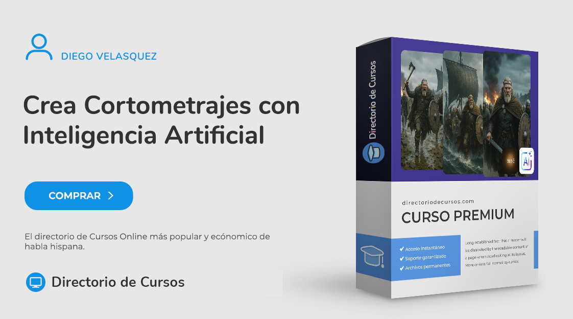 Curso Online: Crea Cortometrajes con Inteligencia Artificial Paso a Paso