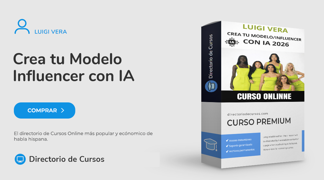 Crea tu Modelo Influencer con IA – Luigi Vera Curso Modelo Influencer con Inteligencia Artificial - Luigi Vera
