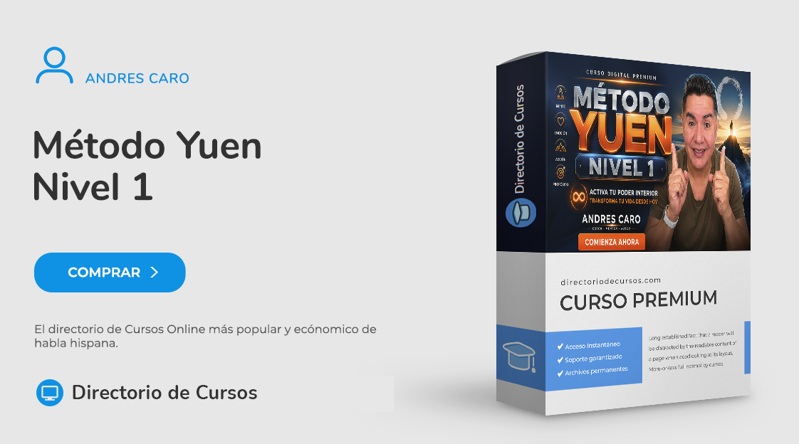 Método Yuen Nivel 1 – Andres Caro Curso Método Yuen Nivel 1 Sanación Energética Con Andrés Caro