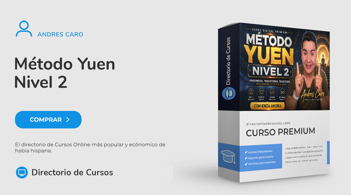 Método Yuen Nivel 2 – Andres Caro Curso Online Método Yuen Nivel 2 Instructor Certificado Andrés Caro
