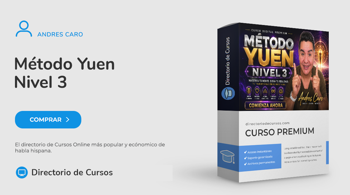 Método Yuen Nivel 3 – Andres Caro **Curso Método Yuen Nivel 3 Andrés Caro Libertad Financiera Y Rejuvenecimiento**