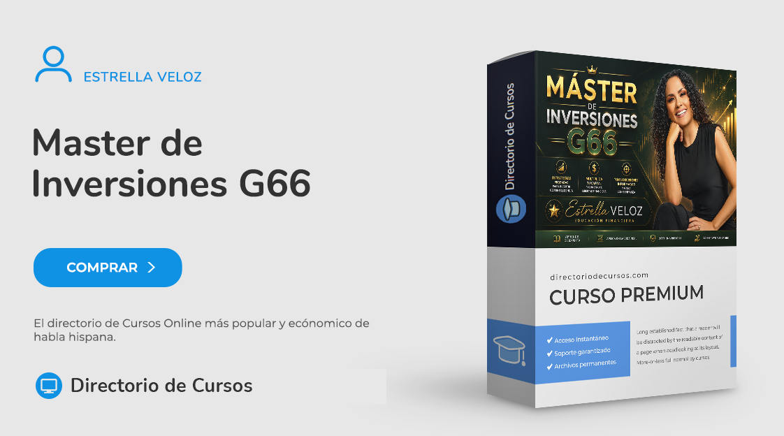Curso Inversiones Online Máster G66 de Estrella Veloz para Educación Financiera